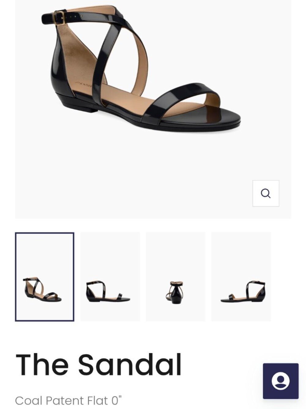 Pashion Convertible Heels - Sandal in Coal Patent
